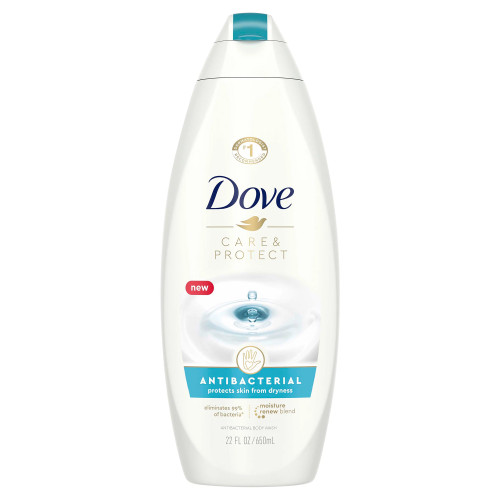 Antibacterial Body Wash Dove Care and Protect Liquid 22 oz. Bottle Pack of 1