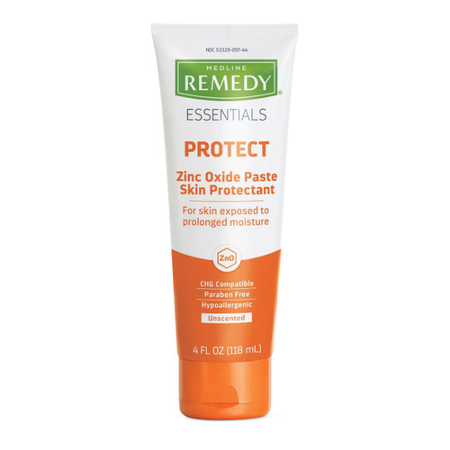 Skin Protectant Remedy Essentials 4 oz. Tube Unscented Paste CHG Compatible MSC092ZP04 Case of 12