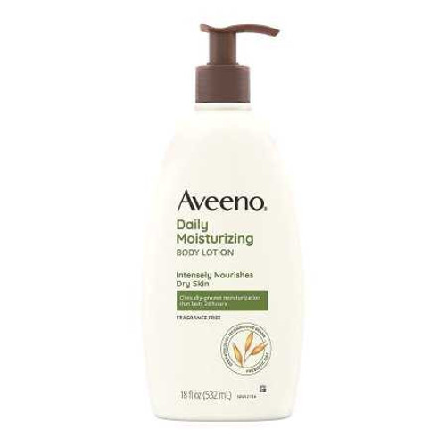 Hand and Body Moisturizer Aveeno® Daily Moisturizing 18 oz. Pump Bottle Unscented Lotion 38137003844 Pack of 1 38137003844 Aveeno® Daily Moisturizing 1228826_EA