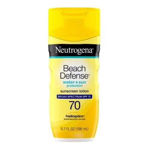 Sunscreen Neutrogena® Beach Defense® SPF 70 Lotion 6.7 oz. Bottle 08680087272 Pack of 1 08680087272 Neutrogena® Beach Defense® 1228806_EA