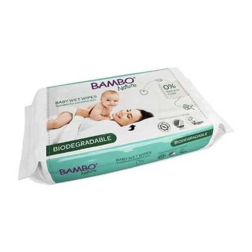 Baby Wipe Bambo® Nature Soft Pack Unscented 64 Count 1999914029 Pack of 64 1999914029 Bambo® Nature 1238301_PK