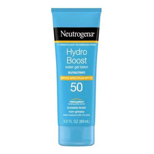 Sunscreen Neutrogena® Hydro Boost SPF 50 Lotion 3 oz. Tube 69968031503 Pack of 1 69968031503 Neutrogena® Hydro Boost 1228859_EA