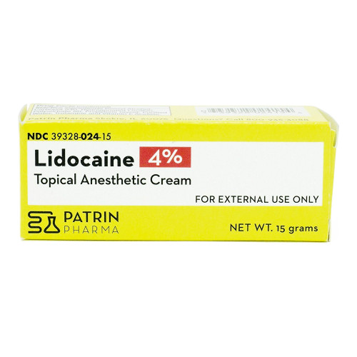 Lidocaine HCl 4% Cream 15 Gram, 39328002415, Pack of 1