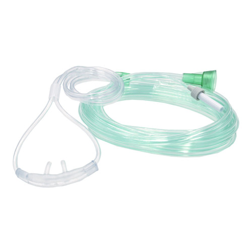 Ventlab ETCO2 Nasal Cannula Adult Curved Prongs 7 Foot Tubing, 4107, Case of 25