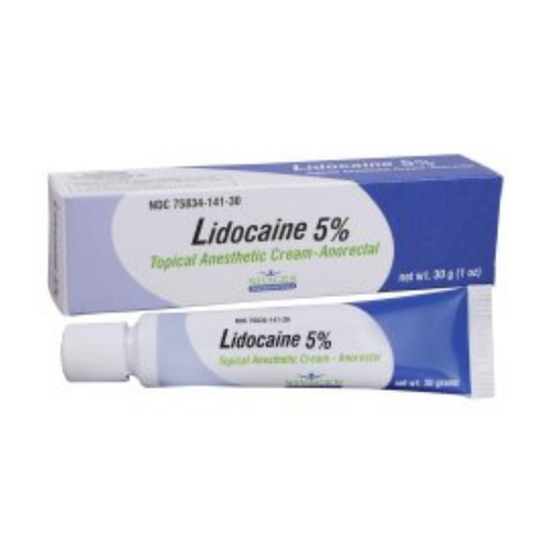  Lidocaine HCl 4% Cream Tube 5 Gram 39328002455 Carton of 5