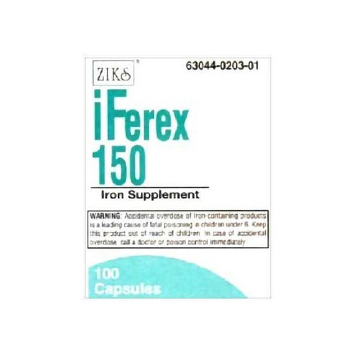 Iferex Iron 150 mg Strength Capsule Box of 100