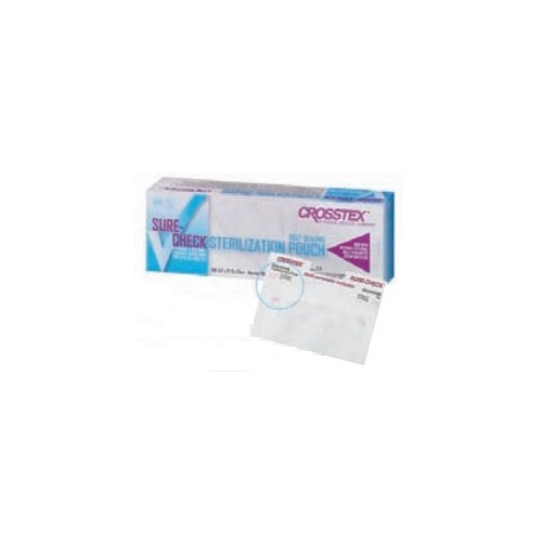 Sterilization Pouch Sure-Check Ethylene Oxide (EO) Gas / Steam 10 x 15 Inch Transparent Self Seal Film SCL10152 Box of 100