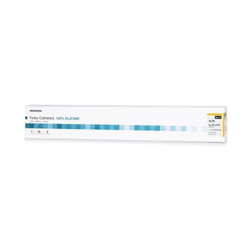 Foley Catheter McKesson 2-Way Coude Tip 5 cc Balloon 16 Fr. Silicone 16-SFOL516C Case of 200 16-SFOL516C McKesson 1152033_CS