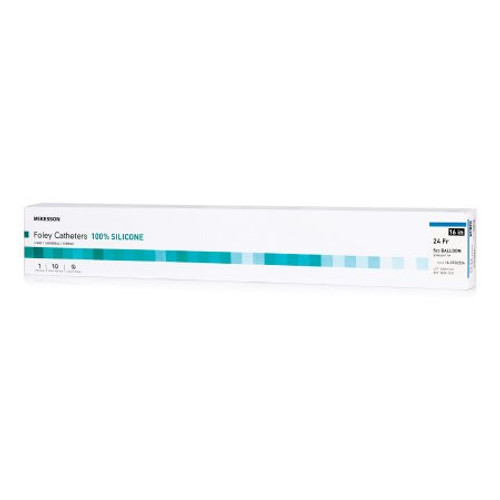 Foley Catheter McKesson 2-Way Standard Tip 5 cc Balloon 24 Fr. Silicone 16-SFOL524 Pack of 1 16-SFOL524 McKesson 1152049_EA