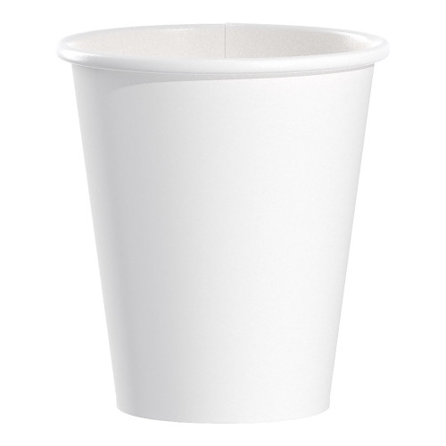 Solo 6 oz. Paper Drinking Cup White Disposable, 376W-2050, Sleeve of 50