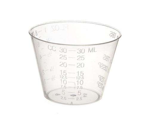 Medicine Cup 1 oz. Clear Plastic Disposable NonSterile, DYND80000, Sleeve of 1