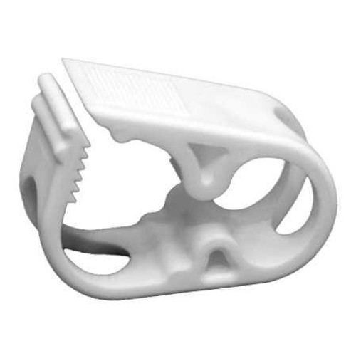 Tube Clamp Urocare® 3/4 x 1 x 1-1/2 Inch, NonSterile, White 699910 Box of 10 699910 Urocare® 1062078_BX