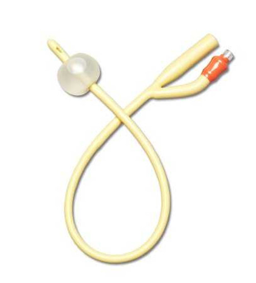 Foley Catheter Medline 2-Way 10 cc Balloon 22 Fr. Silicone Coated Latex DYND11762 Pack of 1 DYND11762 MEDLINE 528083_EA