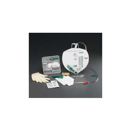 Indwelling Catheter Tray Advance Lubri-Sil Foley 14 Fr. 5 cc Balloon PVC 947314 Case of 10
