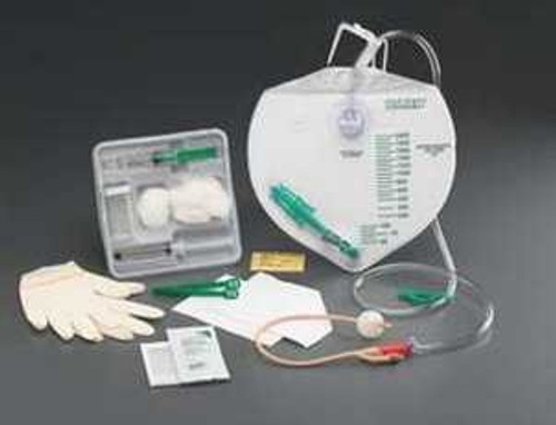 Indwelling Catheter Tray Bardex® I.C. Advance Foley 16 Fr. 5 cc Balloon Antimicrobial Coated Silicone 300316A Case of 10 300316A Bardex® I.C. Advance 770032_CS