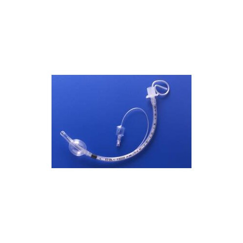 Flexi-set Safety Clear Plus Cuffed Endotracheal Tube 320 mm Length Curved 7.0 mm Adult Murphy Eye, 504570, Pack of 1