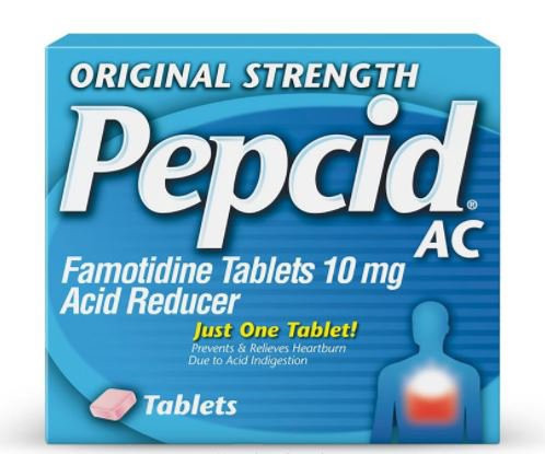 Antacid Pepcid AC 10 mg Strength Tablet 30 Box of 30
