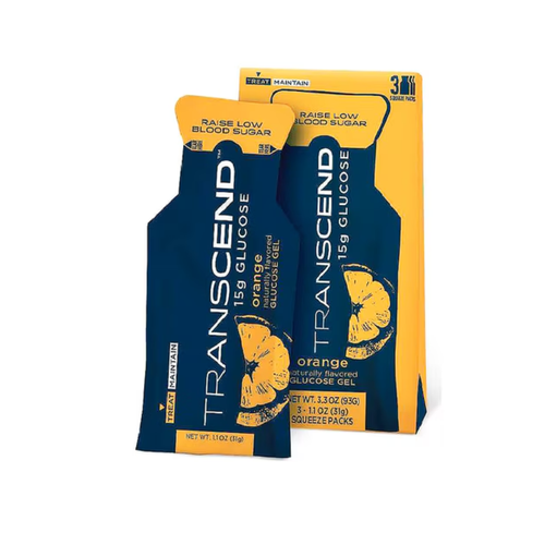 Glucose Supplement Transcend™ 3 per Pack Gel Orange Flavor 7637 Pack of 3