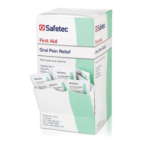 Oral Pain Relief Safetec Oral Gel 0.75 Gram 53117 Case of 1728