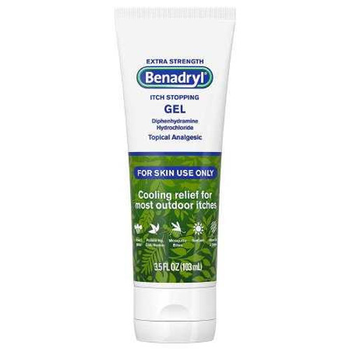 Itch Relief Benadryl® 2% Strength Gel 3.5 oz. Tube 31254717157 Pack of 1 31254717157 Benadryl® 874402_EA