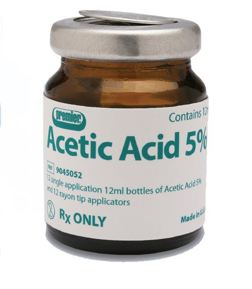 Premiere Acetic Acid 5% Liquid Bottle 12 mL, 9045052, Box of 12