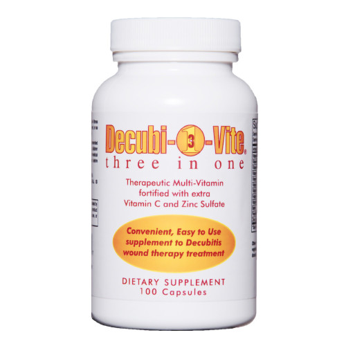 Multivitamin Supplement Decubivite Three In One Vitamin / Minerals 500 mg Strength Capsule Case of 24