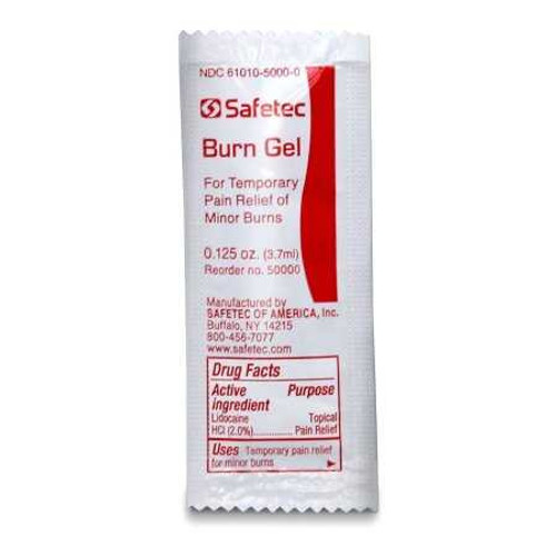 Burn Relief Safetec® Topical Gel 3.5 Gram Individual Packet 50000 Box of 25 50000 Safetec® 794142_BX Burn Relief Safetec® Topical Gel 3.5 Gram Individual Packet 50000 Box of 25 50000 Safetec® 794142_BX