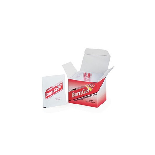Burn Relief Safetec Topical Gel 3.5 Gram Individual Packet 50000 Box of 25