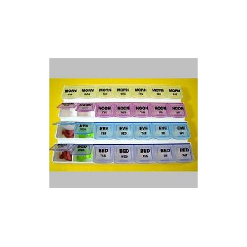 Pill Organizer Mediplanner 7 Day 4 Dose 70069L Pack of 1