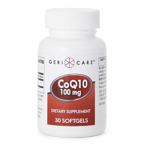 Geri-Care Vitamin Supplement Coenzyme Q-10 100 mg Strength Softgel 30 per Bottle, 875-03-GCP, Bottle of 1