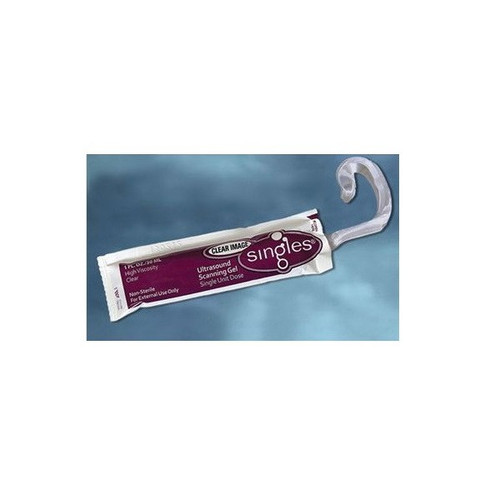 Ultrasound Gel Clear Image Singles High Viscosity 1 oz. Packet 900935 Case of 400