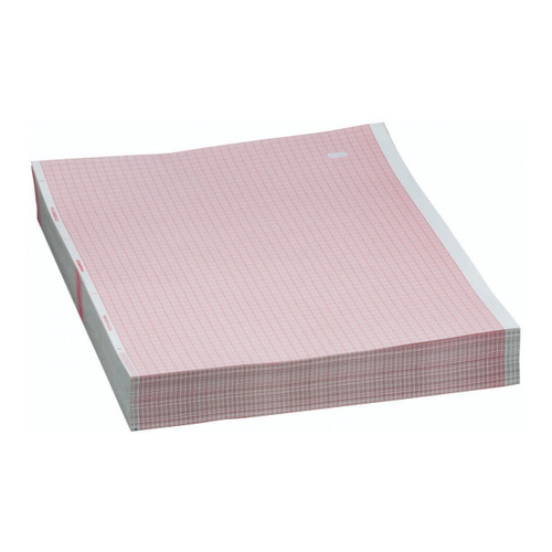 Diagnostic Recording Paper Marquette‚ Thermal Paper 8-1/2 x 11 Inch Z-Fold Red Grid 2009828-060 Case of 2400