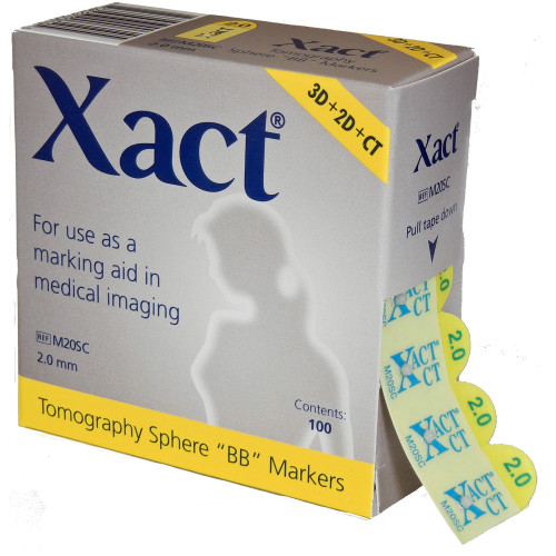 Radiology Skin Marker Xact Nipple M20SC Box of 120