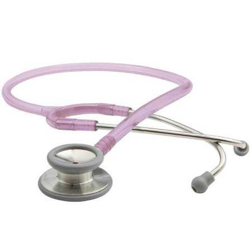 Clinician Stethoscope Adscope® 603 Pink 1-Tube 22 Inch Tube Double Sided Chestpiece 603FL Pack of 1 603FL Adscope® 603 466018_EA