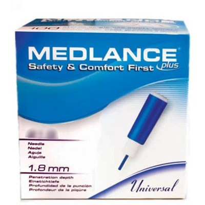 Safety Lancet Medlance 21 G, Retractable, Push-Button Activation, 921-21, Box of 200