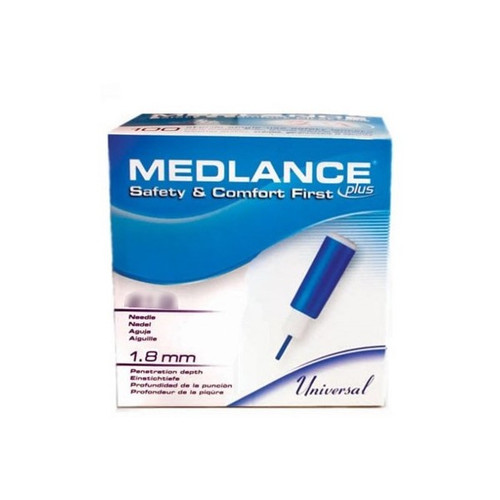 Safety Lancet Medlance 21 G, Retractable, Push-Button Activation, 921-21, Box of 200