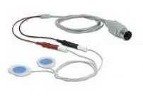 EMG Surface Electrode with Leadwire Natus® 6 x 9 mm Recording Area x 20 Inch Lead Length Silver / Silver Chloride NonSterile Tab Tip Disposable 9013L0453 Box of 12 9013L0453 Natus® 902434_BX