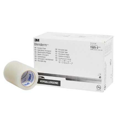 Waterproof Medical Tape 3M™ Blenderm™ Transparent 2 Inch x 5 Yard Plastic NonSterile 1525-2 Box of 6 1525-2 3M™ Blenderm™ 5760_BX