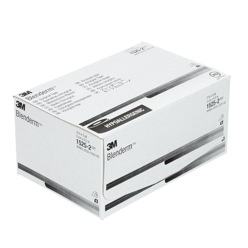 3M Blenderm Waterproof Medical Tape Transparent 2 Inch X 5 Yard Plastic NonSterile, 1525-2, Box of 6