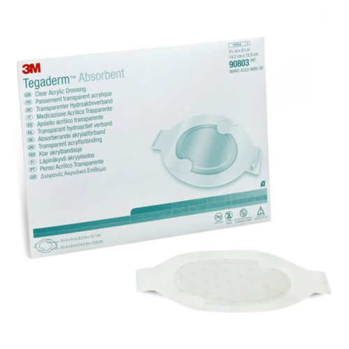 3M Tegaderm Transparent Film Dressing 5-5/8 X 6-1/4 Inch Frame Style Delivery Oval Sterile, 90803, Case of 40