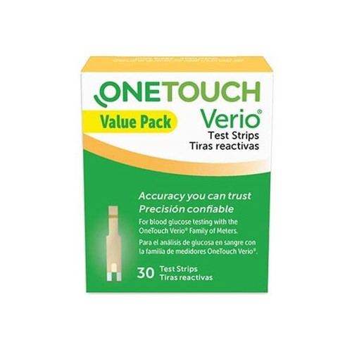 Blood Glucose Test Strips Verio 30 Strips per Pack 024183 Pack of 1