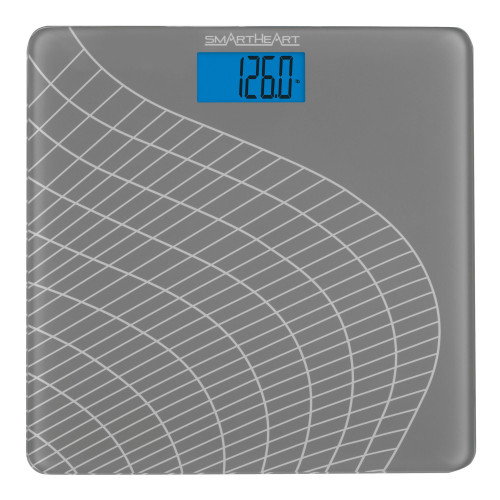 Floor Scale Veridian Digital Display 438 lbs / 199 kg Gray Battery Operated 19-103 Pack of 1