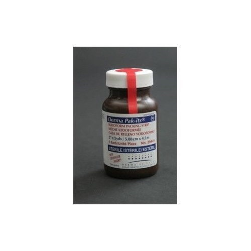Pak-Its Wound Packing Strip Iodoform 1/4 Inch X 5 Yard Sterile, 59145, Bottle of 1