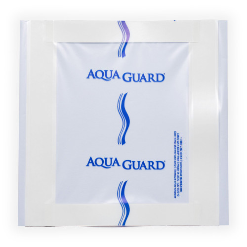 AquaGuard Shower Sheet IV Site Barrier Protector 7 X 7 Inch Square NonSterile, 50010-RPK, Pack of 5
