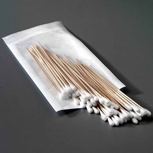 Swabstick Cotton Tip Wood Shaft 3 Inch Sterile 10 per Pack, 96-1666, Pack of 10