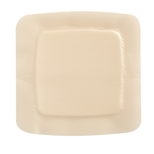 Aquacel Foam Dressing 6 X 6 Inch With Border Waterproof Film Backing Silicone Adhesive Square Sterile, 422350, Pack of 1