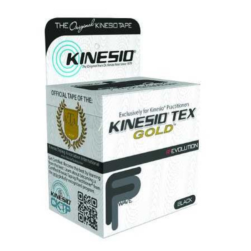 Kinesiology Tape Kinesio® Tex Gold™ FP Black 2 Inch x 5-1/2 Yard Cotton NonSterile 24-4873 Roll of 1 24-4873 Kinesio® Tex Gold™ FP 989852_RL