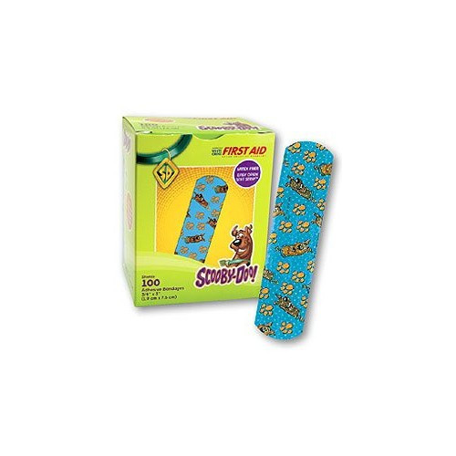 Stat Strip Adhesive Strip Plastic Kid Design (Scooby Doo) 3/4 X 3 Inch Sterile, AB129, Box of 100