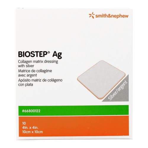 Biostep Ag Silver Collagen Dressing 4 X 4 Inch Square Sterile, 66800122, Pack of 1