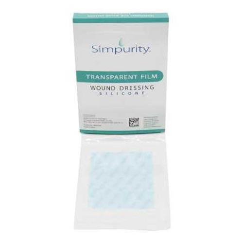 Transparent Film Dressing Simpurity™ 4 x 5 Inch Without Delivery Method Rectangle Sterile SNS57245 Case of 192 SNS57245 Simpurity™ 1136072_CS